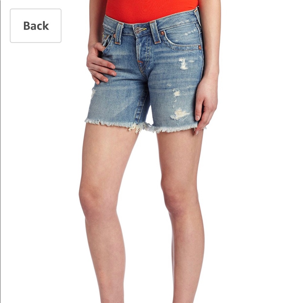 True Religion USA Women Jayde Boyfriend Shorts 26